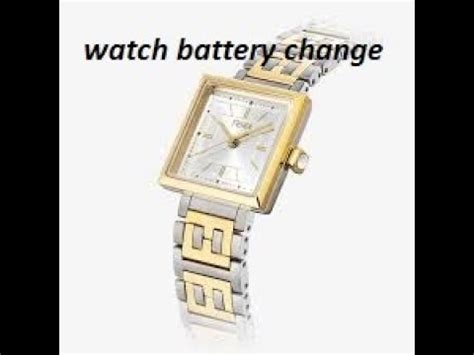 changing battery fendi selleria watch|fendi watch battery.